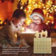 thumbnail image 3 of Advancent Marco de soporte de Chocolate reutilizable de Navidad, cuenta regresiva de caramelos, calendario de vacaciones de 25 días, decoración de Kits de decoración para fiestas Tipo 2 Advancent HA009995-02, 3 of 6