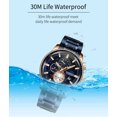 thumbnail image 3 of Reloj resistente al agua dorado Curren para hombre, 3 of 5