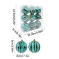 thumbnail image 3 of Gmluru Christmas Balls Christmas Decorations 9 Piece Flocked Christmas Decoration Setmultiple Styles Of S Can Also Be Used for Other Party Tree Hanging Ball Muti-Color Christmas Ball Ornament, 3 of 6