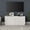 White, variant on Evelyn&Zoe Hanson Rectangular TV Stand for TV's up to 65", Black Grain