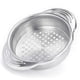 thumbnail image 1 of 26-27 Revolutionary Stainless Steel Food Strainer, Quickly Drains Excess Liquid, Ideal For Tuna, Vegetables; 304 Grade Material, Dishwasher Safe, Ergo, 1 of 5
