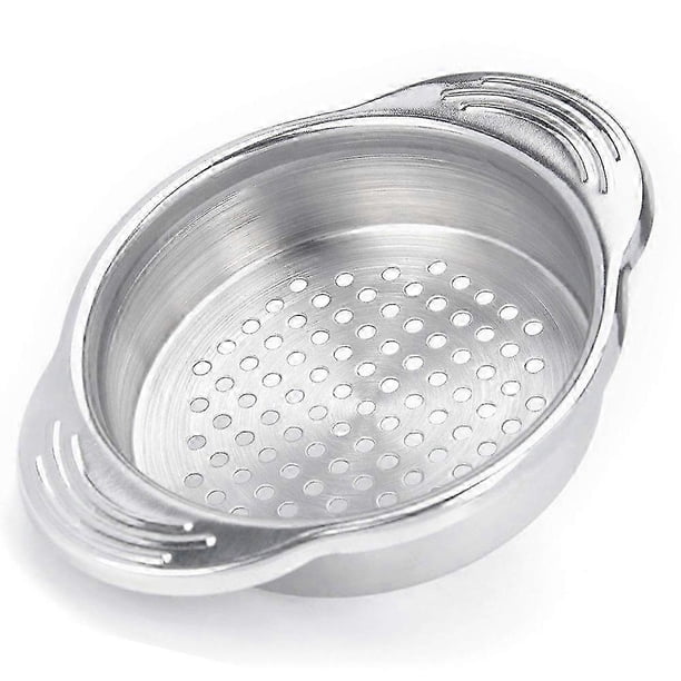 26-27 Revolutionary Stainless Steel Food Strainer, Quickly Drains Excess Liquid, Ideal For Tuna, Vegetables; 304 Grade Material, Dishwasher Safe, Ergo