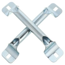 OFFIGAM 2Pcs Metal Garage Door Pull Handles Zinc Alloy Silver Smooth Operation Replacement