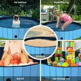 thumbnail image 4 of Gymax 63'' Foldable Dog Pet Pool Kiddie Bathing Tub Indoor Outdoor Portable Leakproof, 4 of 10