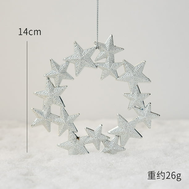 Christmas Pendants Stars Deer/Snowflake/Angel for Xmas Tree Hanging DIY Crafts Kids Gift Ornament Christmas Party Decorations
