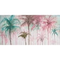 thumbnail image 3 of Pinto, Patricia 18x11 Black Modern Framed Museum Art Print Titled - Watercolor Palms in Pink Tones, 3 of 5