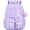 Purple, variant on AoDai Love-themed schoolbag for little girls with a double shoulder strap. Large-capacity children's schoolbag with a cute little wallet and pompom pendant.