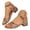 1-Rose Gold, variant on Womens Sparkly Wedding Sandals Strappy Low Block Heel Flat Slide Shoes Summer Dressy Comfortable Walking Buckles Sandal Gold 9