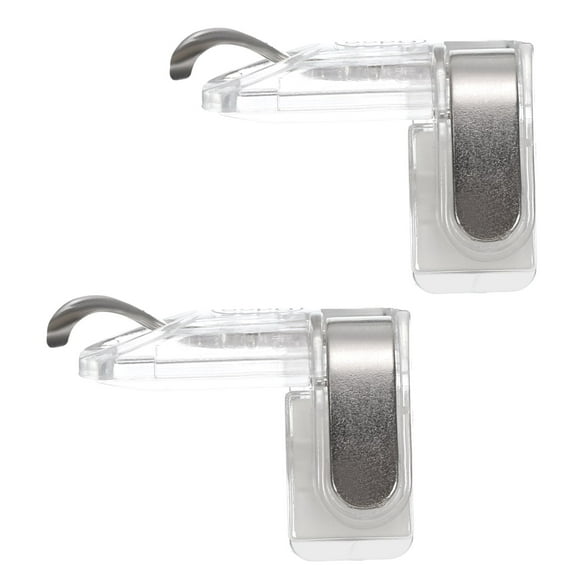 Uxcell Gaming Trigger Mobile Game Controller 1 Pair Metal Button Fire Keys Universal Clear