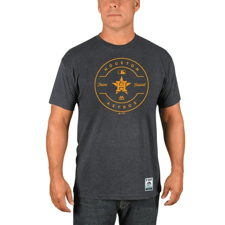 Houston Outdoor Club Houston Astros Majestic Authentic Collection Clubhouse Team Issue T-Shirt - Heathered Charcoal ()