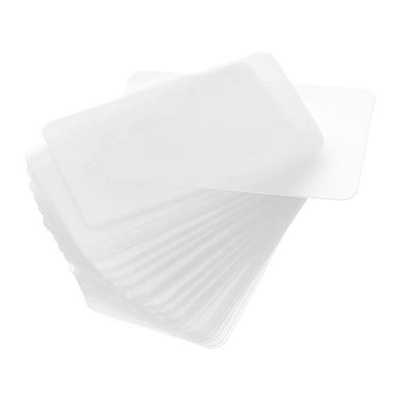 Uxcell Waterproof Eyelet Hole Plastic Shipping Tags,Outdoor Tags,30x50mm Clear 100pack