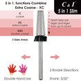 thumbnail image 2 of C & I Nail Drill Multi-Function 5 in 1 E-File Slim Edition for Nail Techs to Make Nail Remove of Nail Gels and Acrylic Nails, Nail Bit for Electric Manicure Drill Machine, 2 of 5