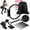 Black, variant on 14-Piece Yoga and Pilates Set – Tension Rope, Back Opener, Yoga Ball, Resistance Band, Yoga Socks, and Fitness Socks