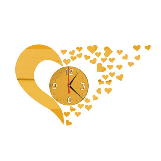Juego de pegatinas de reloj de pared con espejo 3D decoración del hogar PS póster calcomanías póster Paster decoración cocina sala de estar Inevent JJ18146-04