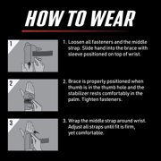 ACE Brand Compression Stabilizing Wrist Brace, Left Hand, Adjustable, Moderate Support, Wrist Brace, 1 Brace