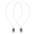 thumbnail image 3 of Collar con colgante, 2 piezas, etiqueta colgante con letras, collar de metal, collar con los mejores materiales, 3 of 9