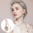 thumbnail image 2 of Nature Inspiration Earrings For Women, Sliver Golden And Rose Golden, 2 of 6