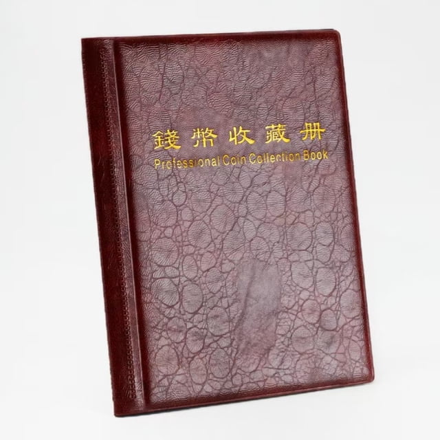 Commemorative coin round box collection album empty album 36 pieces