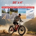 thumbnail image 4 of Seemoon 750W Dual Motor Electric Bike 28MPH 52V 20Ah 1040Wh Removable Battery 35-105 Miles 160Nm Climb 26" x 4.0" Fat Tire Off-Road Ebike, UL 2849, 4 of 9