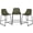 Green, variant on TAVR 24" Bar Stools Set of 2 with Back, Faux Leather for Home, Kitchen, Yellow