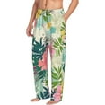 thumbnail image 2 of Balery Men'S Tropical Flowers Pants,Sleepwear Pants,Pajama Pants,Pj Bottoms Drawstring And Pockets-X-Large, 2 of 9
