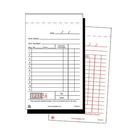 Royal Sales Receipt Book, Carbon Duplicate, 3 1/2 X 6 7/10 RPPGC12A2