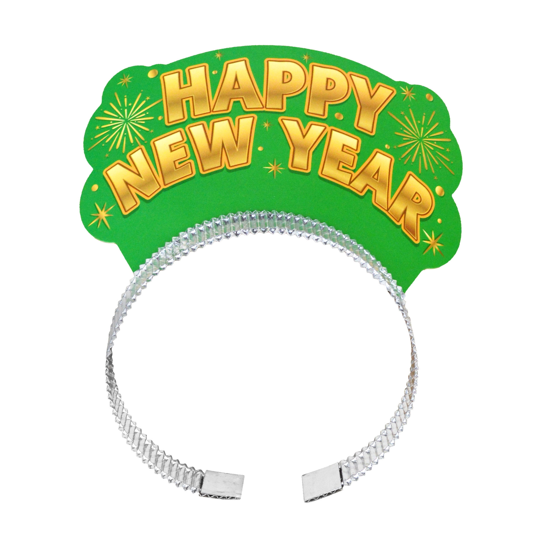 Serre-tête diadème vert du Nouvel An avec inscription « Bonne année », 2 pièces, décorations festives, une façon originale de célébrer avec style, adulte