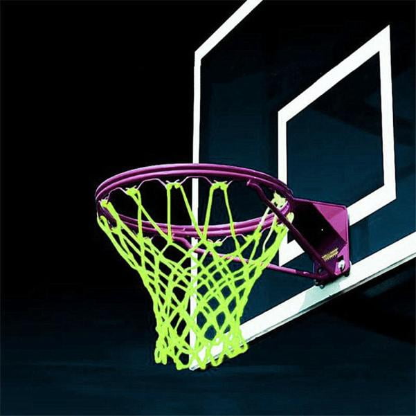 Luminous Outdoor Indoor Standard Hoop Rim Replacement Basketball Net Black 