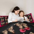 thumbnail image 4 of Feelyou Fashion Bowknot Twin Bedding Sets 7pcs, Cheetah Leopard Print Comforter Set, 4 of 8