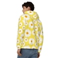 thumbnail image 4 of Kdxio Daisies Flowers Print Men Hoodies Casual Hoodies for Men with Zip Pockets Full Zip Long Sleeve Sweatshirt Sports Hooded Jacket-Small, 4 of 5