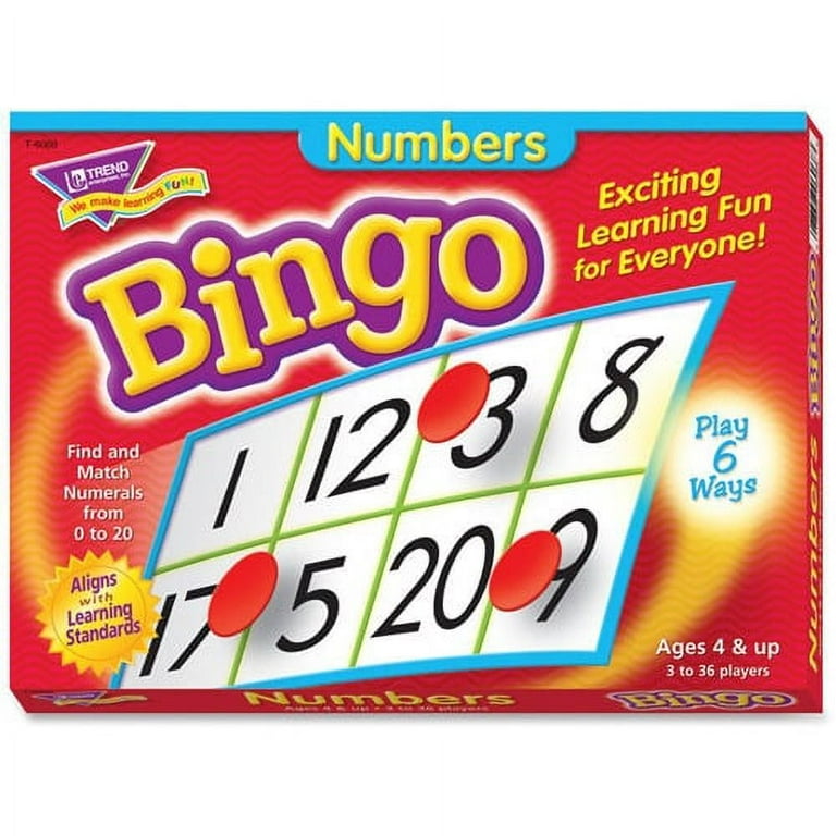 Trend Numbers Bingo Learning Game - Theme/Subject: Learning - Skill Learning: Number - 4-7 Year Trend Numbers Bingo Learning Game - Theme/Subject: Learning - Skill Learning: Number - 4-7 Year