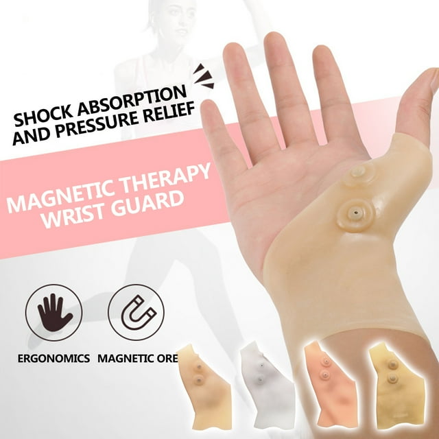 Iumwxz Nitrile Gloves Latex Gloves Thumb Splint Finger Support Thumb Stabilizer Wrist Sleeve Magnetic Ther Work Gloves Multicolor Resin Rollbacks on Essentials