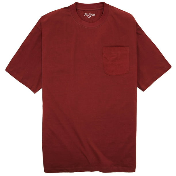 Foxfire - Foxfire Big & Tall Men’s Pocket T-Shirts 3XL – 8XL 2XLT ...