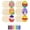 Brown, variant on 30pcs Wooden Easter Egg Craft Kit with Watercolor Brushes - Unfinished Decorative Eggs for Diy Art, Spring Festivities, and Celebrations