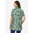 thumbnail image 2 of Woman Within Plus Size Perfect Printed Short-Sleeve Polo Shirt, 2 of 4