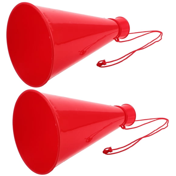 COMPUKAS 2Pcs Game Horns For Football Games Plastic Cheer Megaphone For Fans