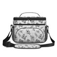 thumbnail image 2 of Lunch Box Pioneer Flower Floral Print Pattern Insulated Lunch Bag for Women Men,Medium Leakproof Lunchbox Cooler Bag Adjustable Strap,10 X 6.7 X 8 Inches, 2 of 6