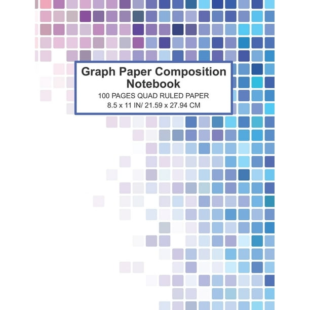 Graph Paper Composition Notebook 100 Pages Quad Ruled/ Grid 4 X 4