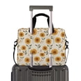 thumbnail image 2 of FORMRS 16" Laptop Bag Carrying Sleeve Case with Handle Travel Shoulder Briefcase, Beige Sunflower Pattern, 2 of 8