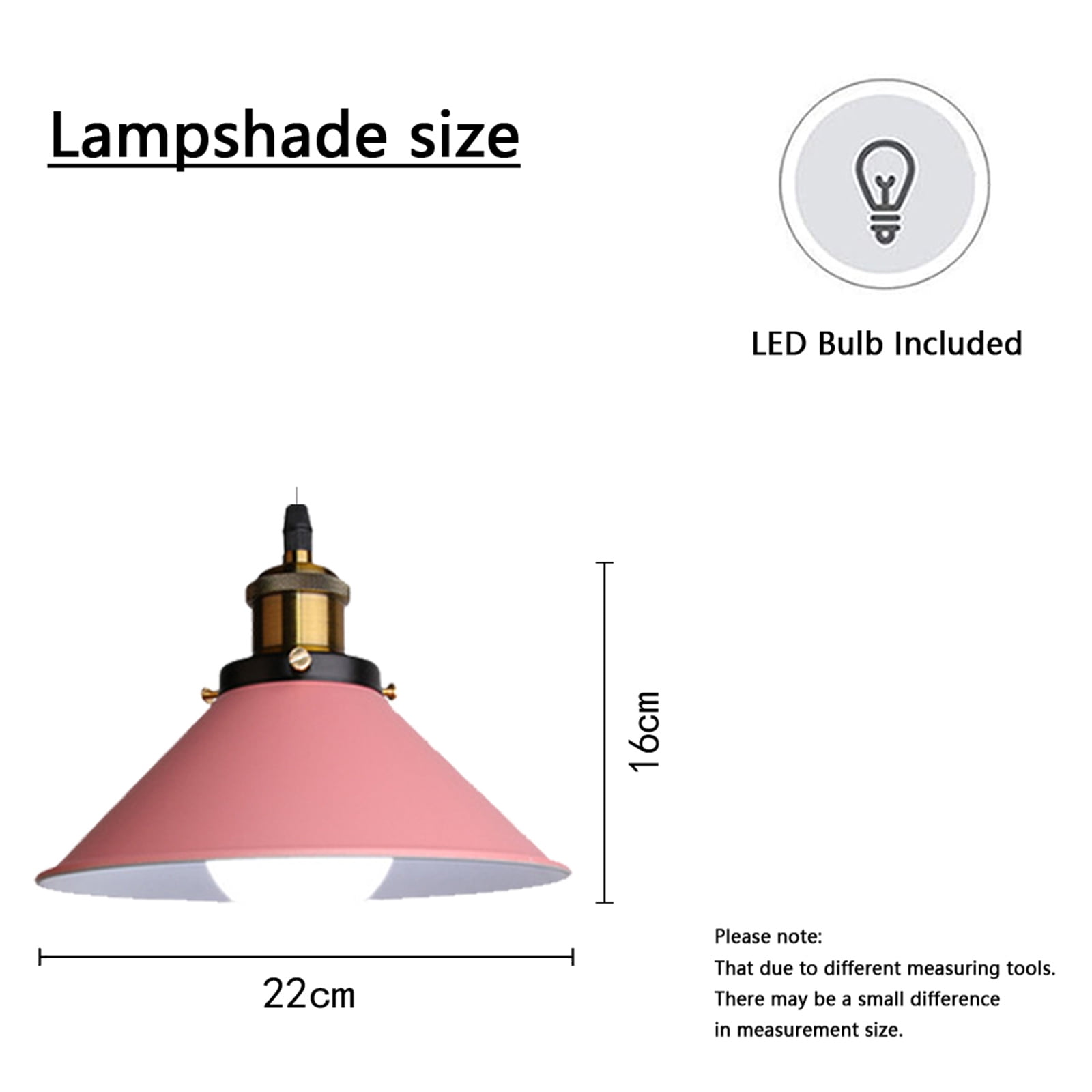 JLOWCO Led Hanging Lights with Plug in Cord,modern Pendant Lights Kitchen Island Lighting Bedroom Hanging Light fixture Pink (LED Bulb Include)