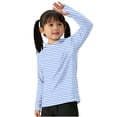 thumbnail image 6 of Riecok Boys Girls Rash Guard Shirt Long Sleeve Sun Protection Pullover Breathable Hooded Tops Hiking Workout Clothes Blue 160, 6 of 6