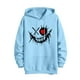 thumbnail image 5 of Sudadera con capucha para mujer, estampada, cuello redondo, manga larga, sudadera con capucha, camiseta, blusa, blusa de poliéster para hombre, 5 of 5