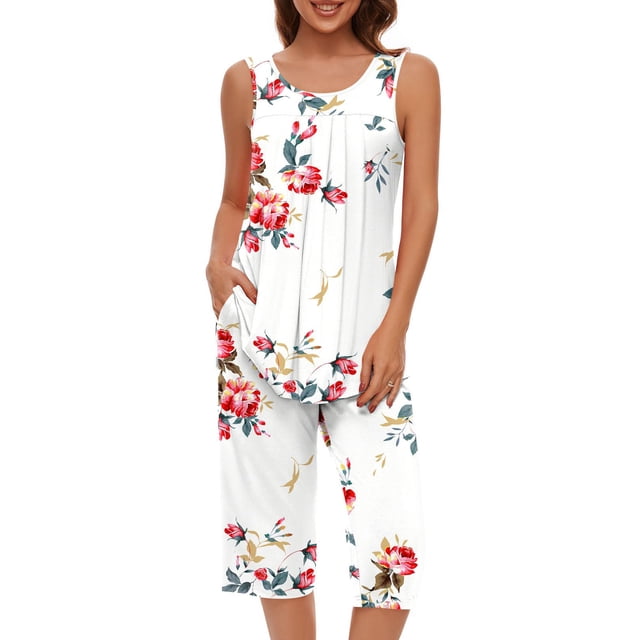 Baikeli Clearance Tunic for Women Two Piece Outfits for Women Plus Size Suits Striped Tops Drawstring Waist Pants Jogger Sets with Pockets Two Piece Sets for Women