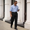 thumbnail image 5 of FEDTOSING Mens Casual Dress Pants Old Money 30"/32" Slim Fit Vintage Tapered Trousers, 5 of 7