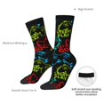 thumbnail image 4 of Vsdgher Play Game Start Crew Socks for Men & Women, Breathable Casual Athletic Ankle Socks, 4 of 6