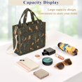 thumbnail image 5 of FORMRS Womens Corduroy Tote Bag Crossbody Shoulder Purse Handbag with Detachable Strap, Green Forest Fox Pattern, 5 of 7