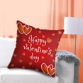 Adzgya Pillow Case Cushion Letter Printing Valentine's Day Throw Pillow