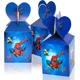 thumbnail image 1 of Caja de dulces navideñas de Spiderman, caja de papel navideña de 24 piezas, caja de fiesta de cumpleaños para dulces, chocolate, galletas, fiesta de cumpleaños infantil, baby shower, 1 of 4