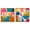Gold Frame, variant on Dynamic Geometric Flow Canvas Print Colorful Wall Decor Set by Art Remedy, Silver Frame, 16 x 16