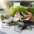 thumbnail image 2 of Outsunny Chaise de jardin pliable avec trou de lecture, 2 of 10